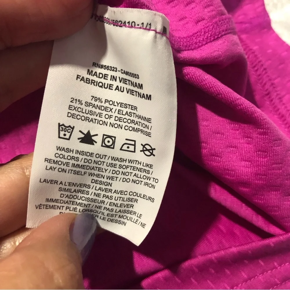 Nike air pink boxy crop top